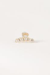 Lile Pearl Hair Clip - White